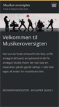 Mobile Screenshot of musikeroversigten.dk