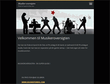 Tablet Screenshot of musikeroversigten.dk